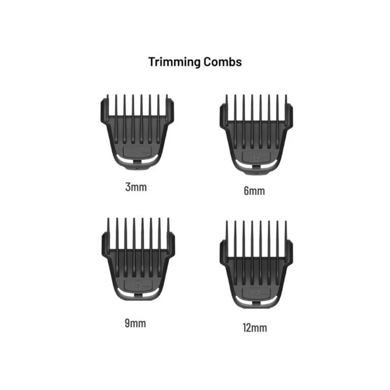 Porodo Wide T-Blade Beard Trimmer 4 Combs Included
