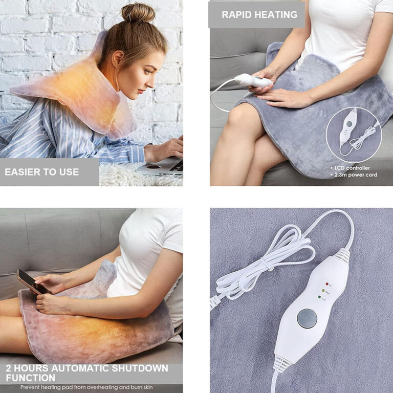 Ultra Soft Electric Heating Pad for Back, Neck, and Shoulder