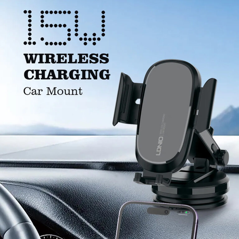 LDNIO MW21-1 Car Mobile Holder Foldable and Rotating with a Built-in 15W Charger