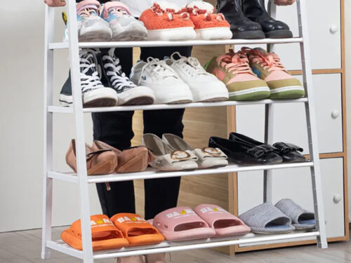 High Quality Space Saving 4-Layer Multi-Layer Shoe Rack for Shoe Storage